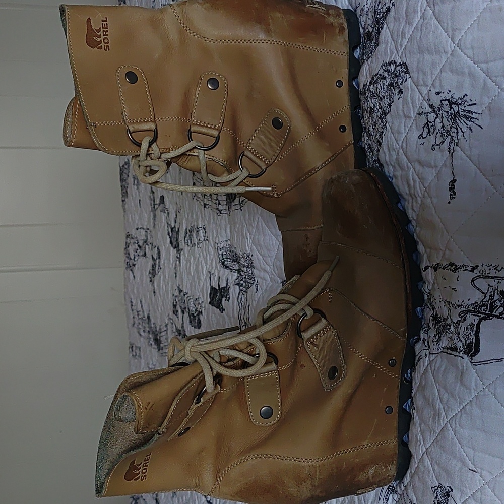 Sorel Joan of Arctic leather wedge boot